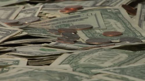 Pile of Money Close Up Activity