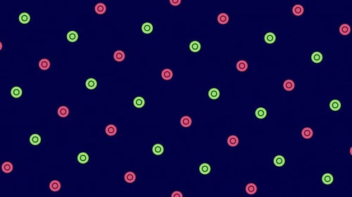 Animiertes geometrisches Muster oder Hintergrund. Hintergrund mit abstrakten beweglichen Formen, Vintage-Retro-Farben