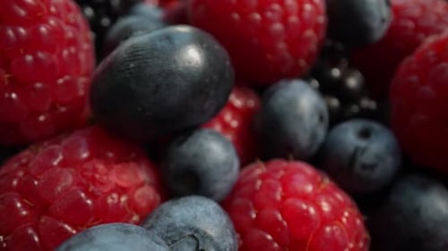 Macro View of Fresh Ripe Berries