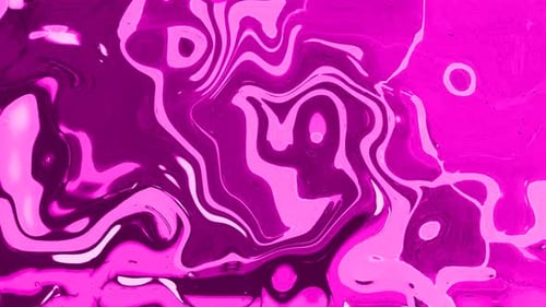 Abstract Pink Liquid Flowing Organic Background Animation