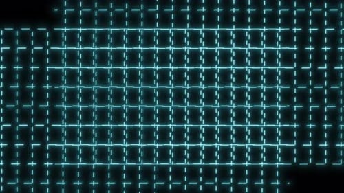 Futuristic High Tech Gird Animation Background. Loop Animation Of Grid.digital Grid Animation Data H