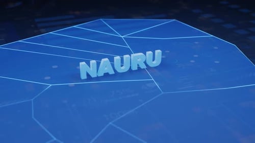 Futuristic 3D Text Reveal on Digital Geometric Grid