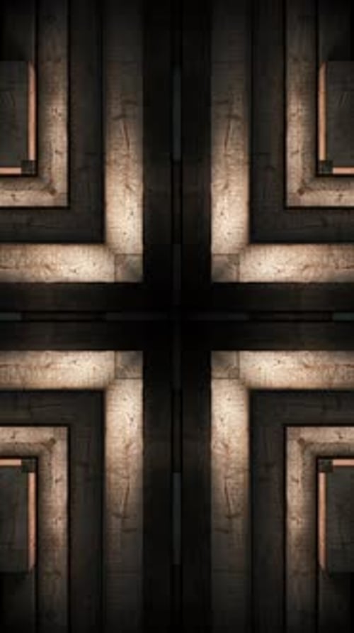 Kompliziertes Holz-Puzzle-Muster 05