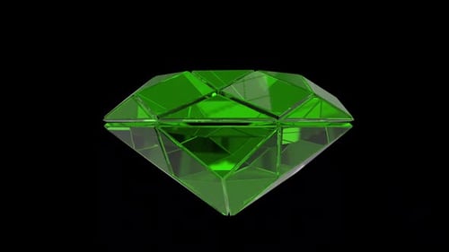 Green Gem Sci Fi Cyristal Alpha Loop