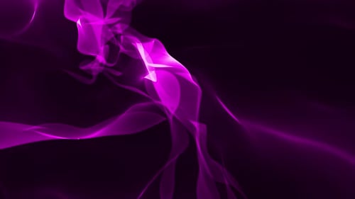 Abstract Flowing Purple Ribbons Loop Background