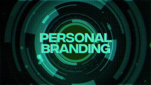 Personal Branding Futuristic Cyberspace Background
