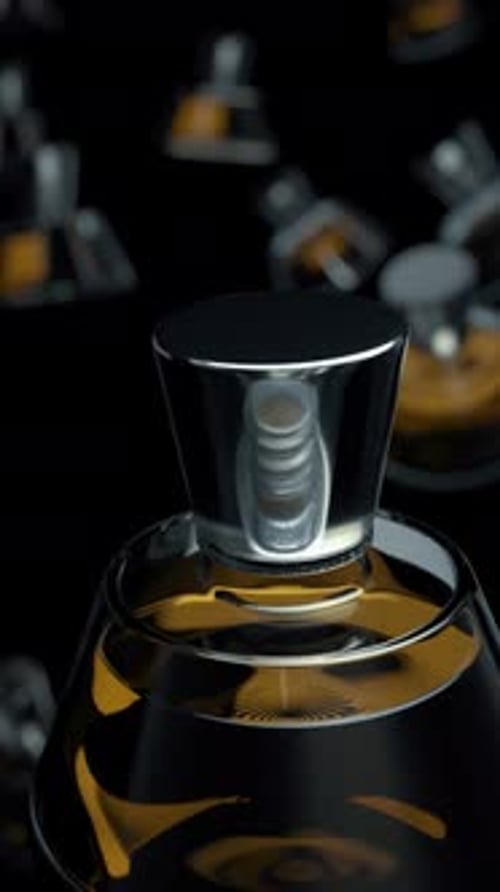 Luxury Perfume Bottle Rotation Product Presentation
