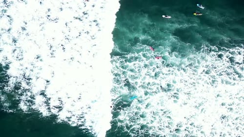 Surfers in Bali - Indonesia.