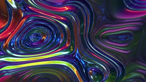 Abstract Colorful Swirl Animation Looping Background