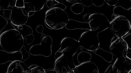 Abstract Morphing Liquid Bubbles Flow Background