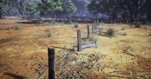 Arid Outback Landscape Scenery Motion Background