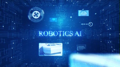 Futuristic Digital Circuit Board Technology Title Reveal