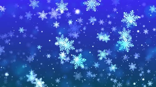 Seamlessly Looping Winter Snowfall Background Animation