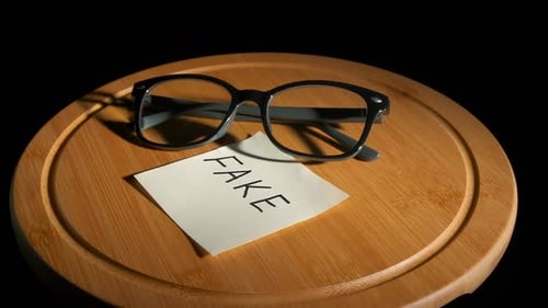 Plan de negocios falso en notas de papel