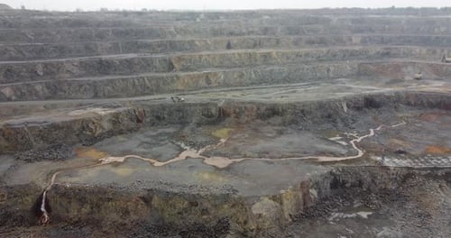 Air View of an Amber Quarry
