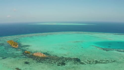 Tropical Islands and Coral Reef Atoll Balabac Philippines