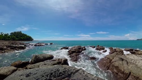 Seascape of a Tropical Island