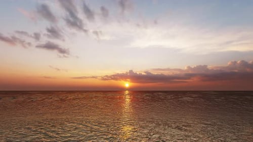 Sunset Over The Ocean