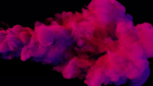 Billowing Smoke On Black