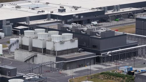 Data center in Belgium. Power of AI, cloud services and big data computing.