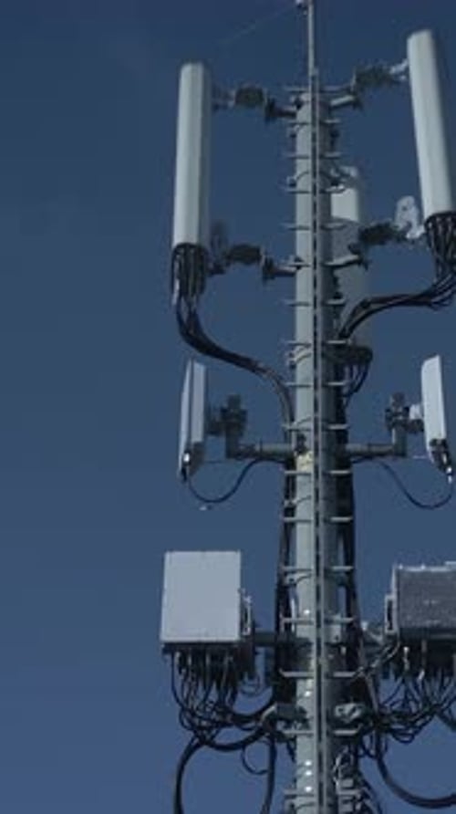 Contemporary Communication Tower Equipped with CuttingEdge Antennas and Technology