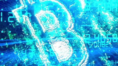 Futuristic Digital Data Network Background Animation