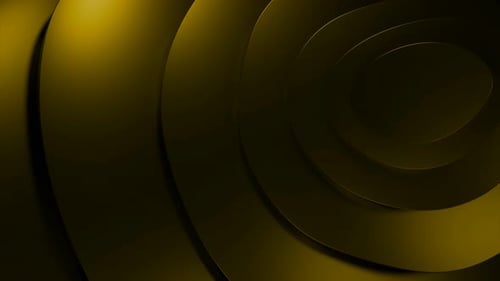 Golden Abstract Geometric Circles Seamless Loop Background