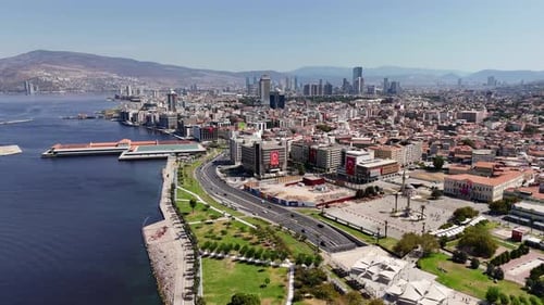 Aerial View Of Izmir City In Turkey