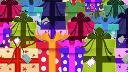 Contexte des cadeaux de Noël