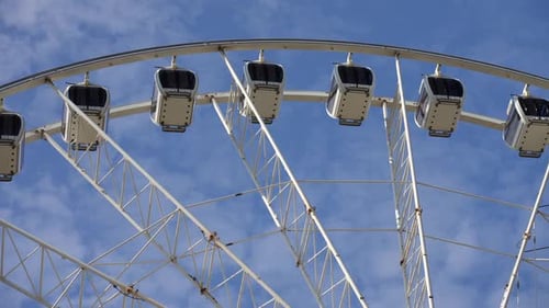 Large Ferris Wheel in Amusement Park