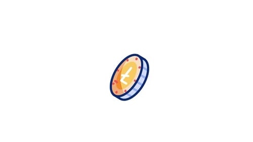 Icône animée de crypto-monnaie