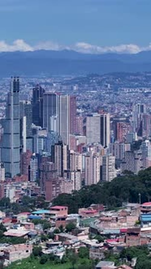 Bogota Skyline at Bogota in Colombia. Downtown Scenery.