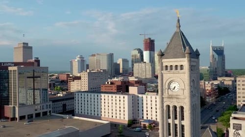 Nashville, TN / USA - June 1, 2016: Nashville Tennessee Skyline &