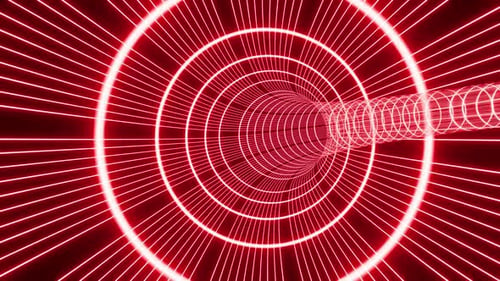 Neueste rote Sci-Fi-Netztunnel-VJ-Loop-Hintergrundanimation
