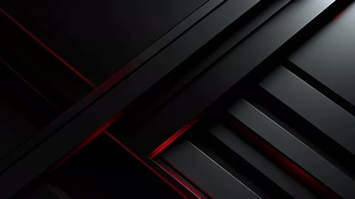 Abstract Geometric Corporate Background Loop with Red Lines