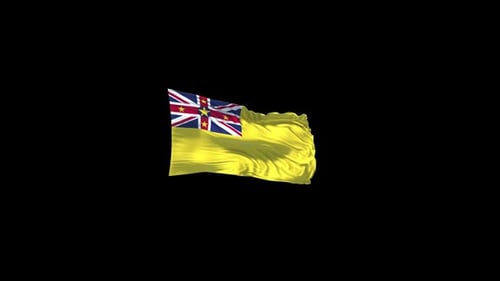Niue-Flagge mit Alphakanal