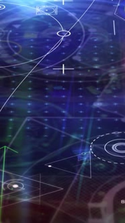 Animated Infographics About Bitcoin in Digital Space