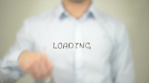 Writing Loading on Clear Surface