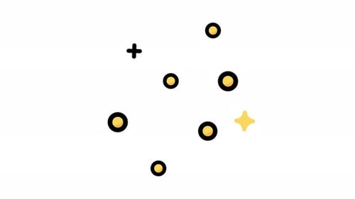 Minimalist Constellation Connects Dots and Stars Animation