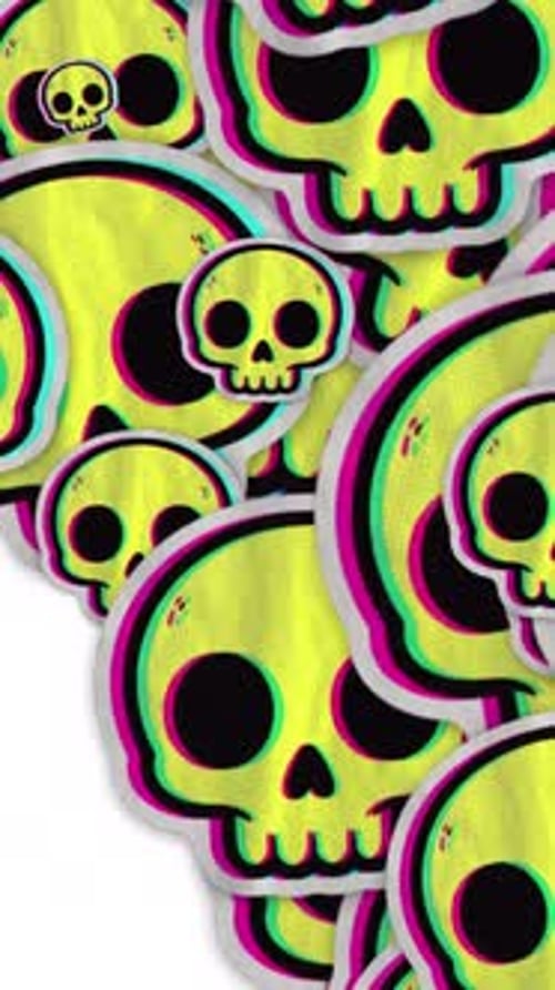 Halloween Sticker Vertical Transition