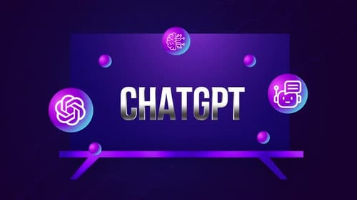 ChatGPT Glitch Effect With Icons