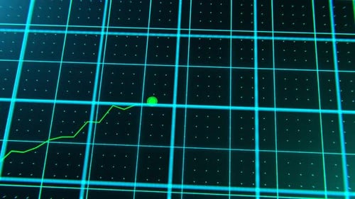 Stock market graphic. Stock price chart.