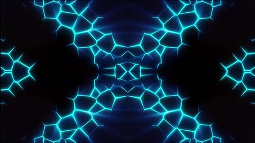 Futuristic Abstract Geometric Grid Pulsing Background