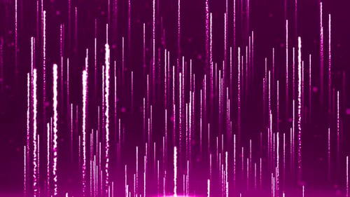 Pink Abstract Moving Digital Particles Futuristic Background Loop V5