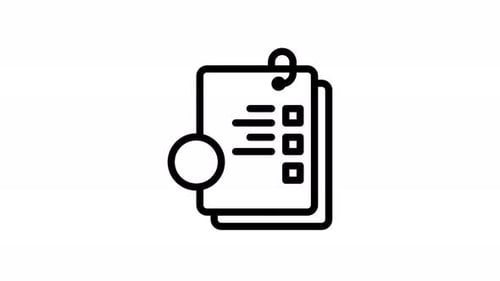 Animation Checklist Tasks Icon