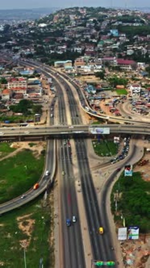 Vibrant cityscape of Accra showcasing urban roads and neighborhoods