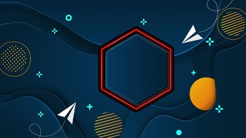 Hexagon Abstract Animation Background