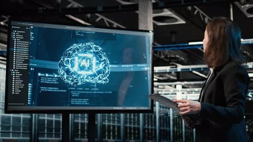 Data Center Engineer Using Artificial Intelligence Tech to Monitor System