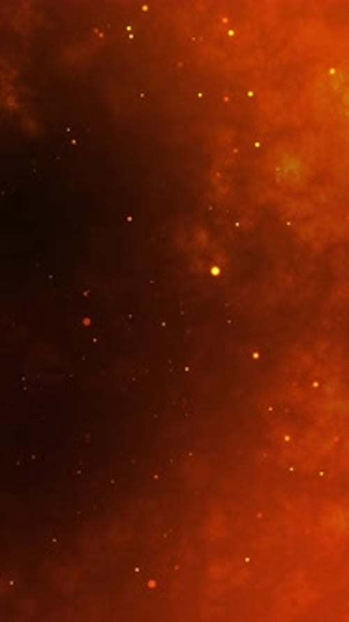 Vertical Abstract Fiery Particles Background Loop