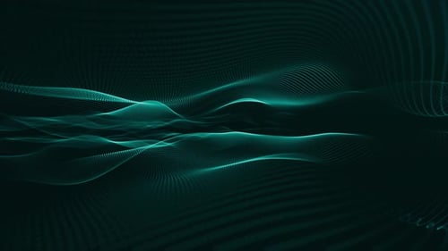 Elegant Aqua Ocean Wave Line Background